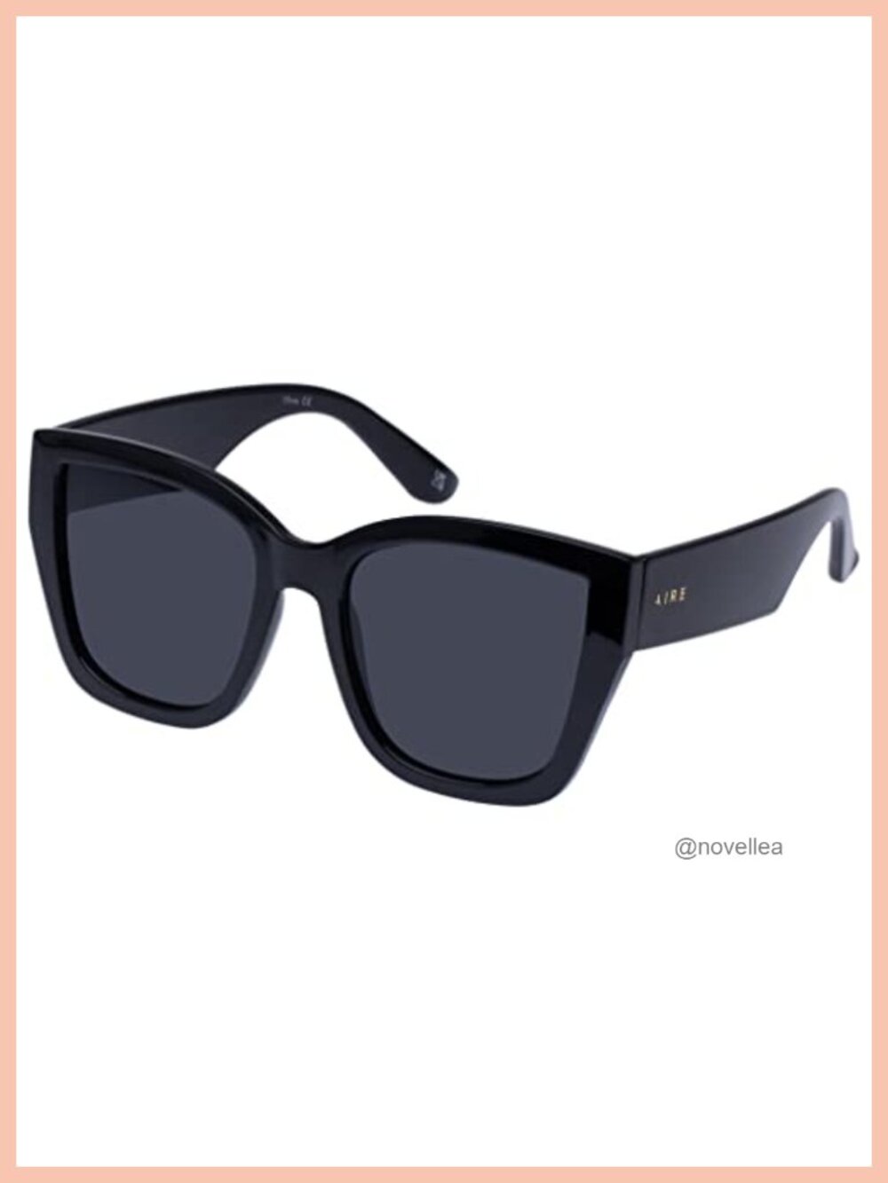 AIRE Haedus Square Sunglasses Women Black